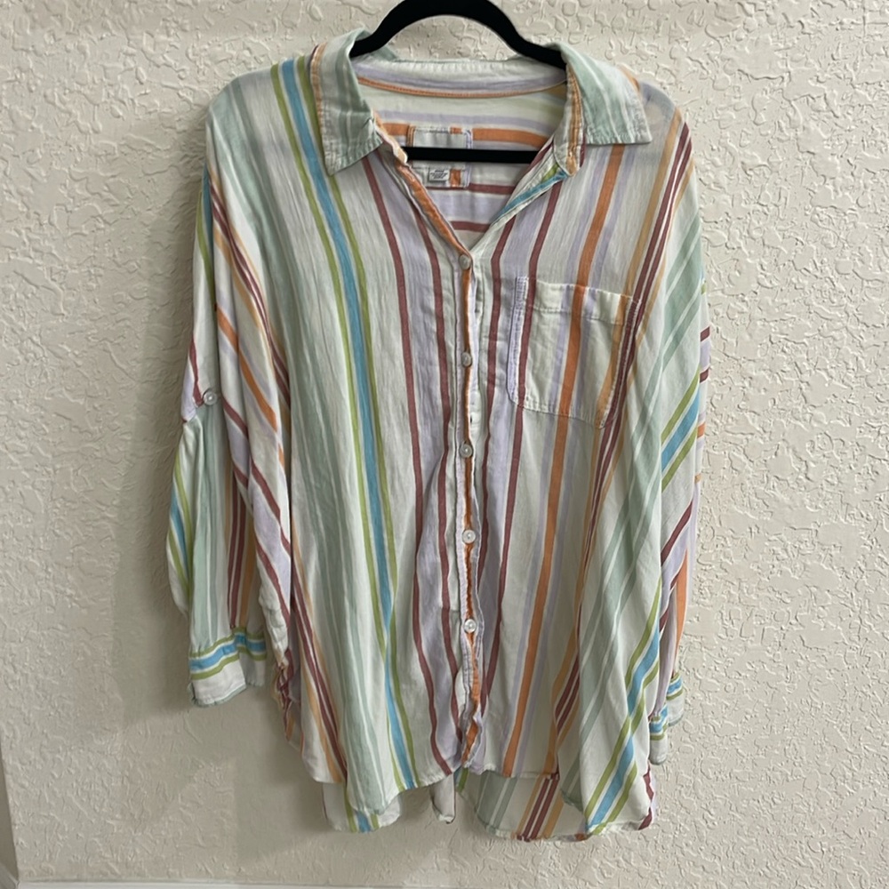 American Eagle extreme oversize button down shirt